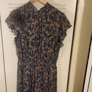 Floral Print Women's Romper